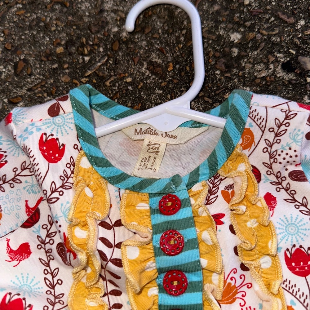 Matilda Jane dress with bloomers.